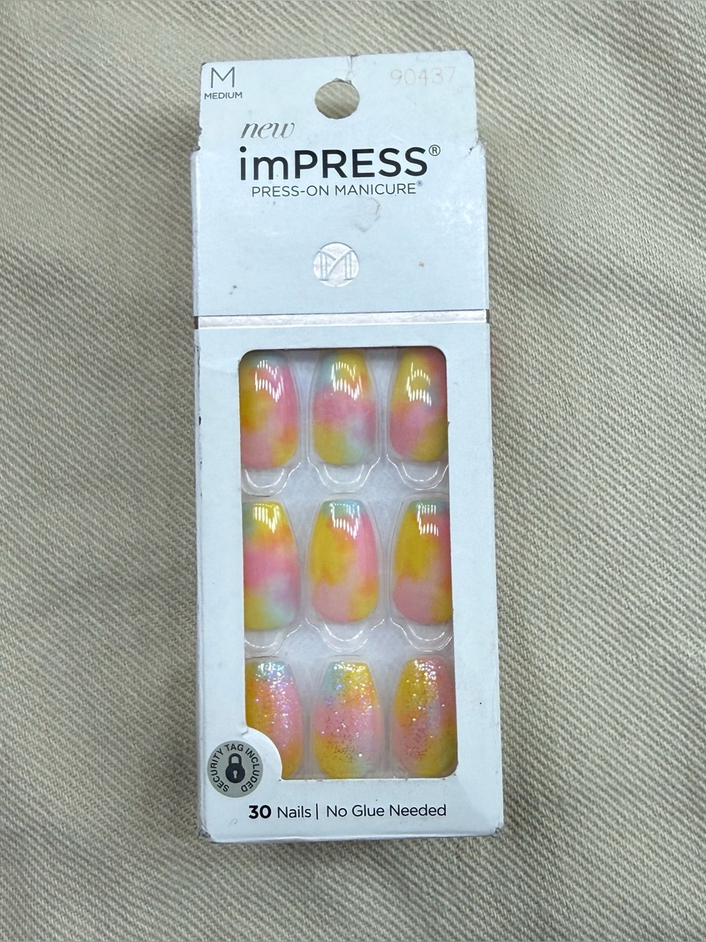 imPRESS Press On Manicure Multicolor Tie-Dye Nails young love